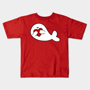 Valentine Baby Harp Seal Kids T-Shirt